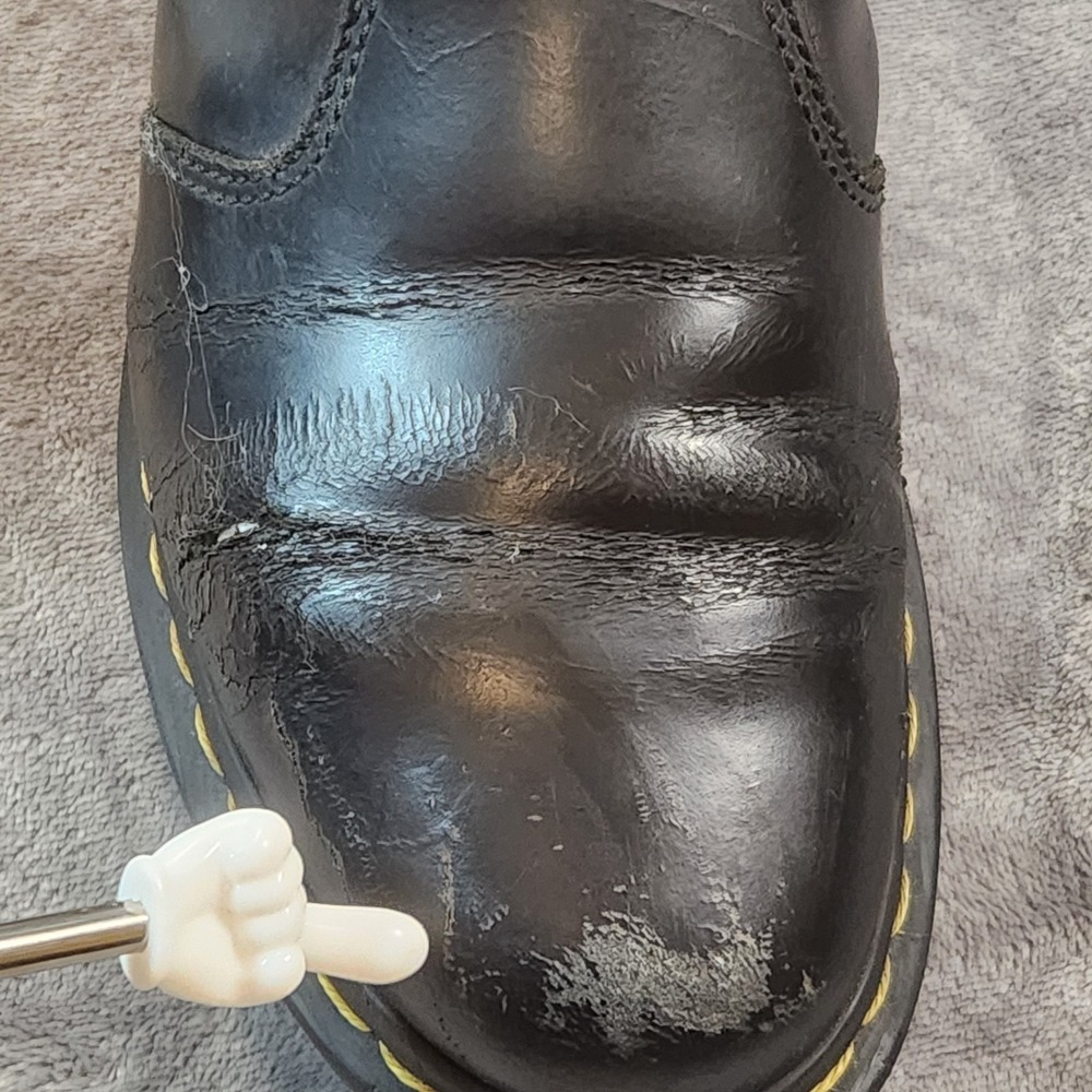 Dr Martens Boots Womens 8 Black Chelsea 2976 Leather Doc Airwair Mens 7 - Picture 9 of 13
